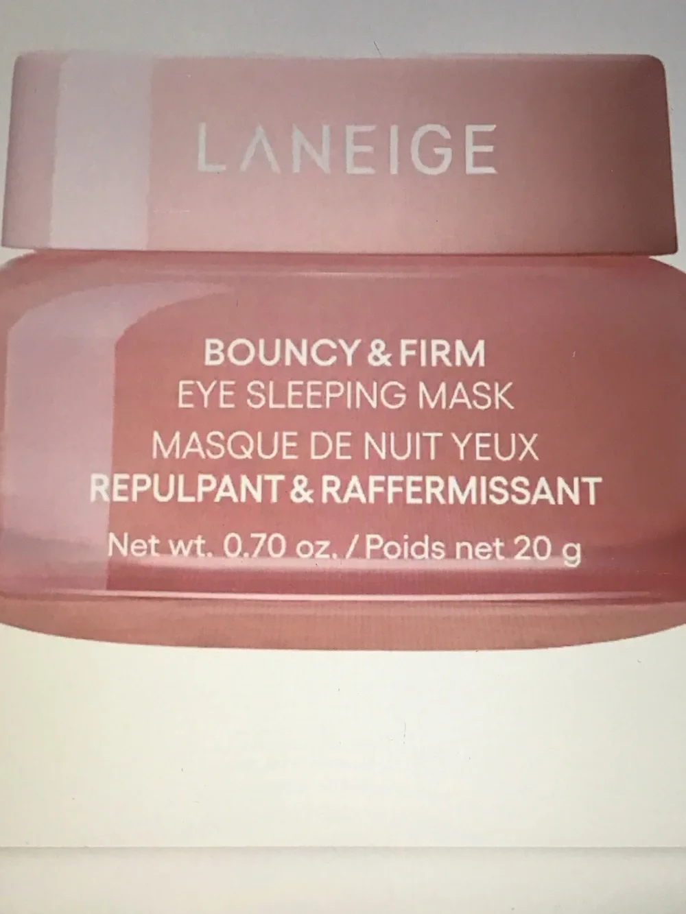 New LANEIGE Bouncy & Firm Eye Sleeping Mask